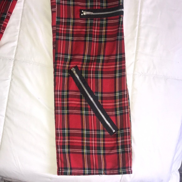 Rare black pistol brand tartan zipper pants - Picture 4 of 8